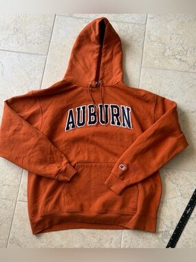 Champion Orange Auburn Pullover Hoodie
